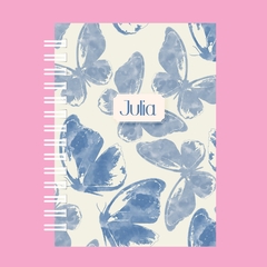 Caderno Borboleta Azul - comprar online