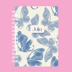 Caderno Borboleta Azul - comprar online