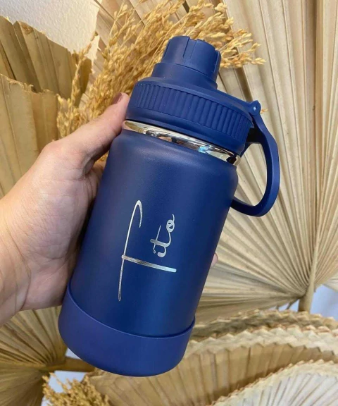 Garrafa Sport com Base Silicone 350ml - comprar online