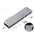 Hub 7 em 1 Dual USB-C - Hagibis Brasil Oficial: Soluções Tech Inovadoras para Você