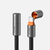 Cabo USB C de Carregamento Rápido 240W PD3.1 com Tampa, mostrando conector e tampa em um fundo neutro.