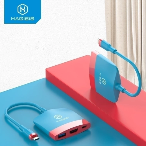 Switch Dock portátil Hagibis para Nintendo Switch Hub adaptador