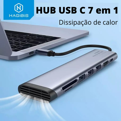 Hub USB-C 7/6 em 1