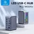 Docking Station USB C com Fita de LED