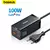 Carregador USB PD 100W GaN3 Pro da Baseus, com quatro portas USB e cabo conectado.