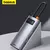 Hub USB C 4 em 1 multifuncional com 4 portas USB 3.0, em suporte vertical, com design moderno e prateado.