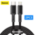 Kit 2 Cabos USB C Lightning PD 20W carregamento rápido Baseus