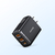 Carregador de 30W USB com três portas, incluindo USB Tipo C, em fundo claro.