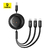 Cabo USB 3 em 1 Retrátil 3.5A Free2Draw