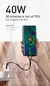 Cabo Curto USB C 5A 40W QC 3.0 - comprar online