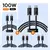 Kit 5 Cabos USB C 100W Dynamic 3 na internet