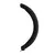 Almofadas pretas para headset Bowie H1i da Baseus, com formato curvo.
