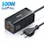 Carregador USB PD 100W GaN3 Pro da Baseus com duas portas USB-C e cabo de conexão
