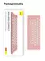 Teclado Sem Fio Bluetooth K01A Rosa - comprar online