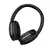Fone de ouvido D02 Pro Wireless Bluetooth na cor preta, com almofadas confortáveis e design moderno.