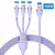Cabo USB 100W 3 em 1 Tipo C Micro USB e Lightning - comprar online
