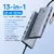 Hub USB C 13 em 1 PortalJoy, com várias portas incluindo DP, HDMI, USB-A e RJ45.