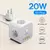 Carregador Extensor 7 em 1 20W PowerCombo - comprar online