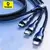 Cabo USB 100W 3 em 1 Tipo C Micro USB e Lightning