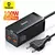 Carregador USB PD 100W GaN3 Pro da Baseus, com duas portas USB-C e um cabo conectado.