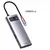 Hub USB C 4 em 1 Multifuncional com 4 portas USB 3.0, ideal para conectar múltiplos dispositivos.