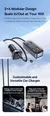 Carregador Veicular 110W com Cabo Extensor 6 Portas