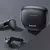 Fones de ouvido Bluetooth 5.3 da Baseus, com estojo de carregamento, em fundo escuro.