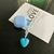 Case de Silicone Azul Coração para Fone WM02 Baseus