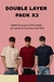 Pack Double Layers Tees x 3 - comprar online