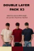 Pack Double Layers Tees x 3 - comprar online