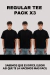 Pack Regular Tees x 3 - comprar online