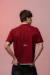 Double Layer Tee Heavyweight Bordeaux & Cream - comprar online