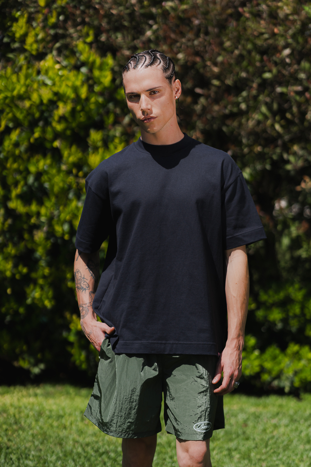 Blank Tee Heavyweight Deep Blue thumbnail 2