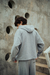 DOUBLE ZIP HOODIE GREY - tienda online