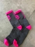 Meia BScross Chumbo/Pink - comprar online