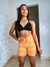 Short Corda Animal Print Laranja