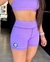 Short BScross lilás - Dondoca Moda Fitness