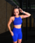 Bermuda BScross Feminina c/ Bolso - Azul Royal - Dondoca Moda Fitness