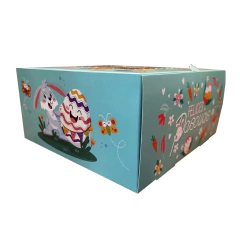 CAJA PARA DOS MEDIOS HUEVOS DE PASCUA CON CUCHARA DE BAMBOO en internet