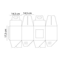 CAJA PARA HUEVO DE PASCUA N° 15 AL 18