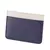Porta Cartão Mariart Couro Legitimo Marinho com Off White - comprar online