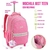 Imagem do Mochilete Juvenil 18“ Unicornio Bordado Denlex JT1559
