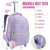 Mochilete Juvenil 18“ Unicornio Bordado Denlex JT1559