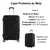 Capa de Mala Proteção Viagem Elástica Qualis - Cor Preta Tamanho G na internet