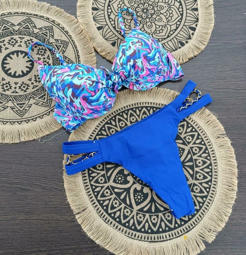 || BATIK CHAIN || Azul Electrico || Bikini Tanga