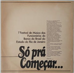 Coletânea - Só Pra Começar... 1º Festival De Música Dos Funcionários Do Banco Do Brasil Do Estado Do Rio De Janeiro na internet