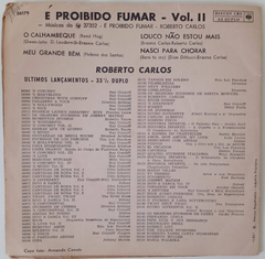 Roberto Carlos - É Proibido Fumar Vol II - Calhambeque - comprar online