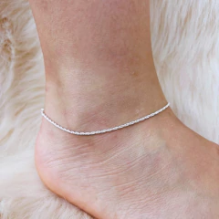 Tornozeleira elo baiano brilho - comprar online