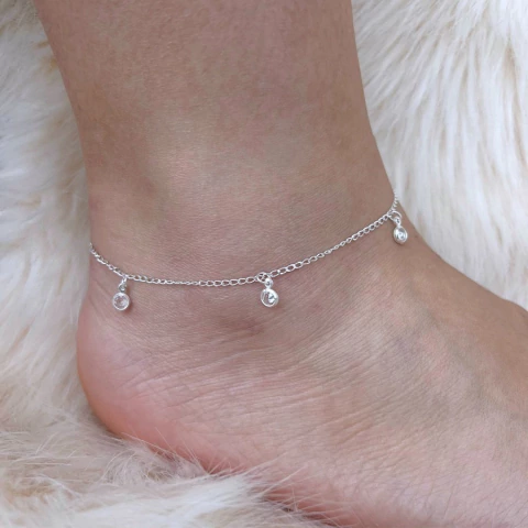 Tornozeleira Pedras Zircônia - comprar online
