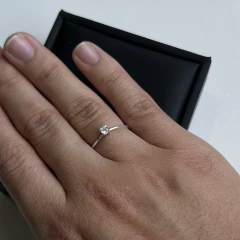 Anel solitário Lótus - comprar online